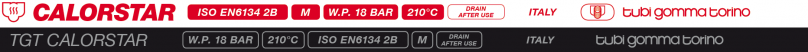 CALORSTAR R 210°C РУКАВ ДЛЯ ПАРА, Р=18 АТМ., ISO 6134 -2B
